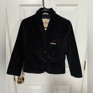 NWOT Hollister Black Corduroy Blazer